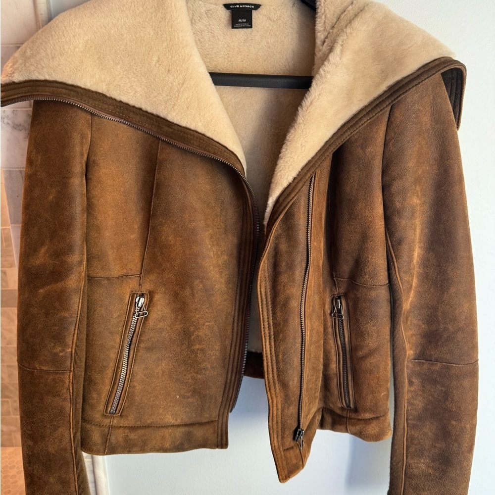 Club Monaco Limited Edition Shearling Jacket - Picture 3 of 11